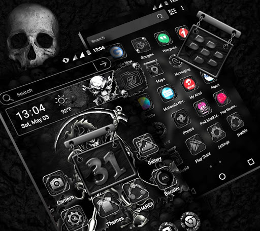 Skull Devil Launcher Theme ekran görüntüsü