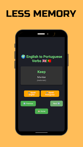 Portuguese Verbs ekran görüntüsü