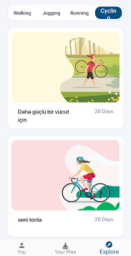 Kilo vermek için bisiklet sürm ekran görüntüsü