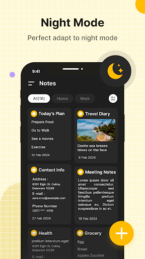 Notes, Easy Notebook ekran görüntüsü