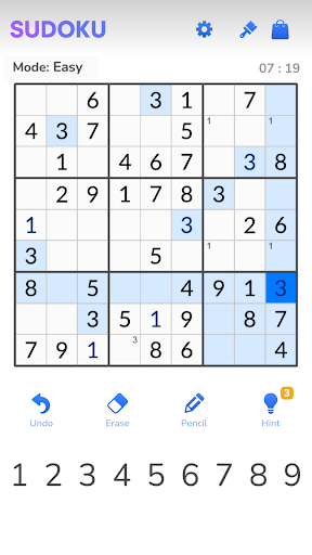 Sayı Yerleştirme Oyunu: Sudoku ekran görüntüsü