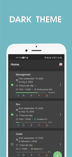 10000 hours - skill tracker ekran görüntüsü