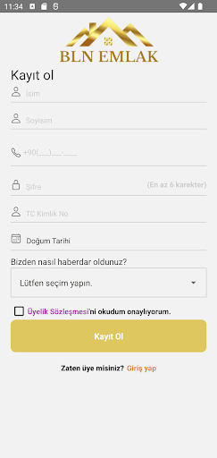 BLN Emlak ekran görüntüsü