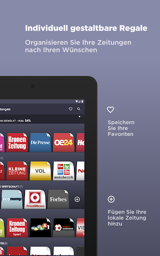 Österreichische Zeitungen ekran görüntüsü