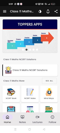 Class 11 Maths NCERT Solutions ekran görüntüsü