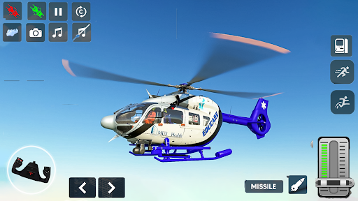 Helicopter Flying Pilot Sim 3D ekran görüntüsü
