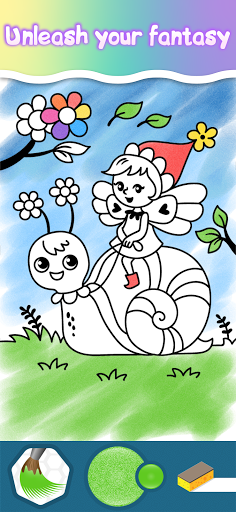 Drawing Princess Coloring Game ekran görüntüsü