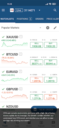 TopFX cTrader: Forex & Stocks ekran görüntüsü