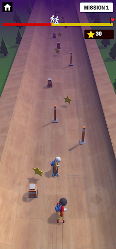Long Board Crash Run 3D ekran görüntüsü