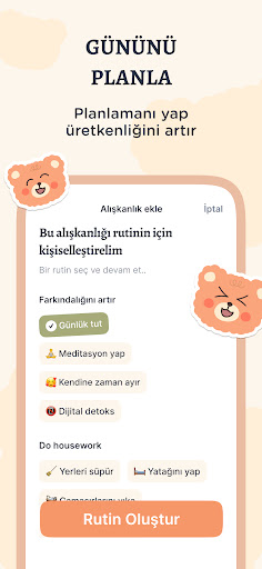 TeddyCare: Günlük Rutin Takvim ekran görüntüsü