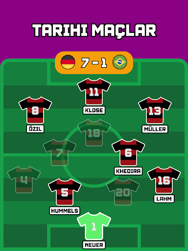 Futbol Dizilimini Tahmin Et ekran görüntüsü