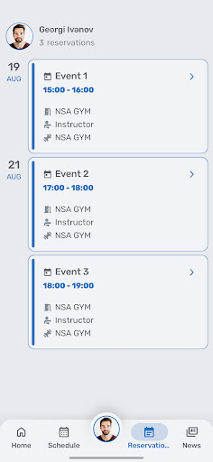 NSA GYM ekran görüntüsü