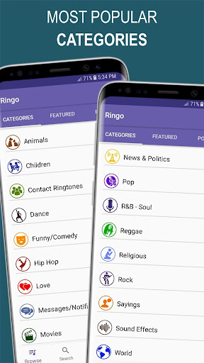 Ringo Ringtones Notifications ekran görüntüsü