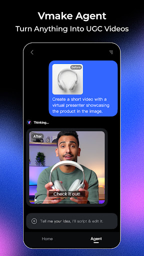 Vmake: AI Talking Video Editor ekran görüntüsü