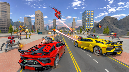 Wolf Robot Transform Car Games ekran görüntüsü