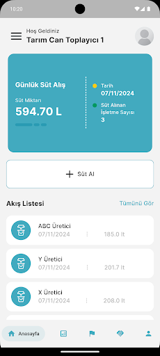 TarımCAN Sütçü Mobil ekran görüntüsü