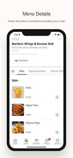 Markers Wings & Korean Deli ekran görüntüsü