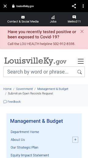 Louisville Metro PD ekran görüntüsü