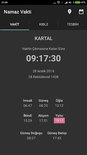Namaz Vakti ekran görüntüsü