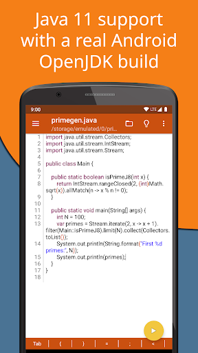 Jvdroid - IDE for Java ekran görüntüsü