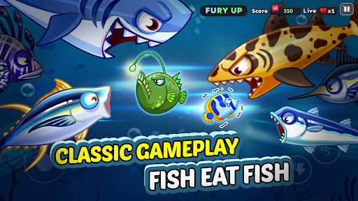 Fish Dash: Shark Eater Frenzy ekran görüntüsü