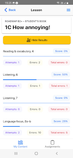 Pearson English Connect ekran görüntüsü