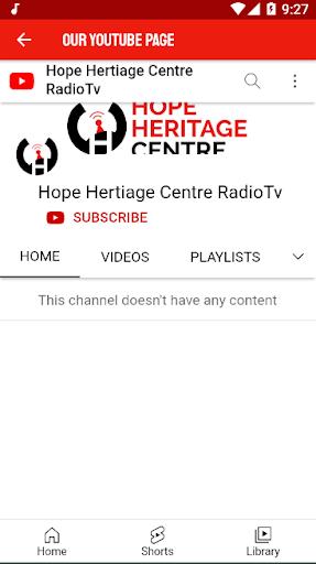 Hope Heritage Radio ekran görüntüsü