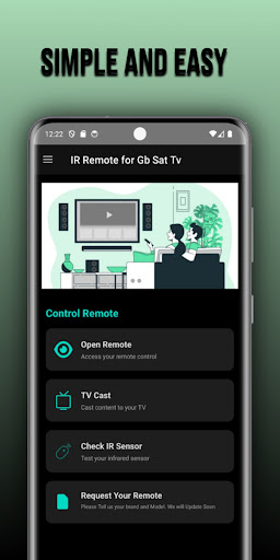 Remote for GbSat tv ekran görüntüsü