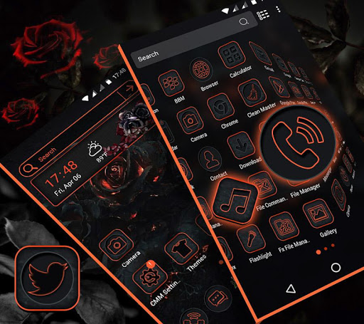 Gothic Rose Launcher Theme ekran görüntüsü