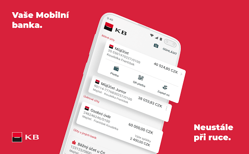 KB Mobilní banka ekran görüntüsü