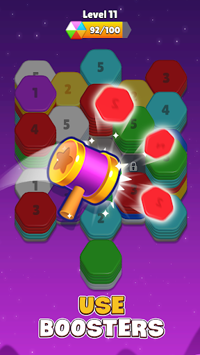 Hexa Sort 3D: Color Puzzle ekran görüntüsü