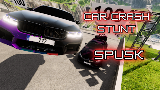 Car Crash Stunt ramp: Spusk 3D ekran görüntüsü