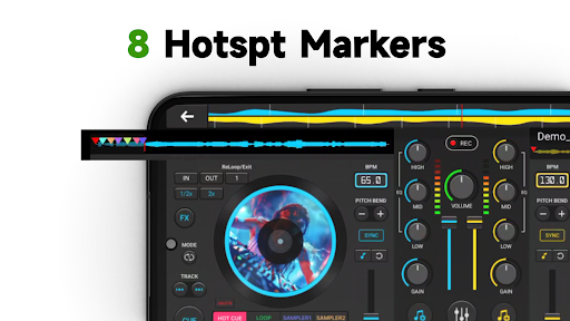 DJ Müzik karıştırıcısı ekran görüntüsü