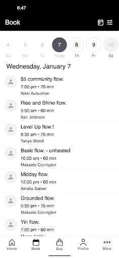 flow. Yoga ekran görüntüsü