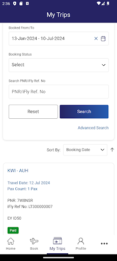 iFly Etihad ekran görüntüsü