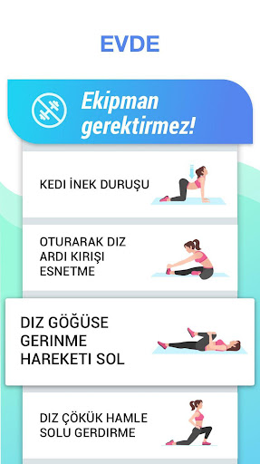 Esneme ve esneklik ekran görüntüsü