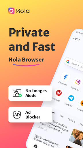 Hola Browser-özel ve hızlı ekran görüntüsü