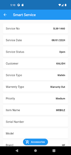 Smart Service ekran görüntüsü