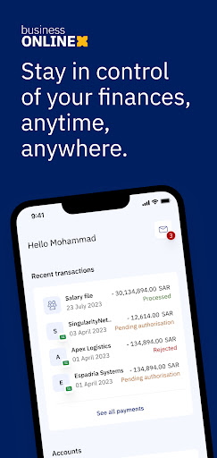 businessONLINE X - KSA ekran görüntüsü