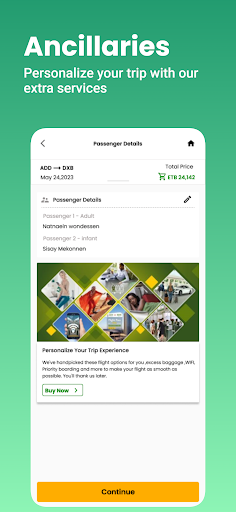 Ethiopian Airlines ekran görüntüsü
