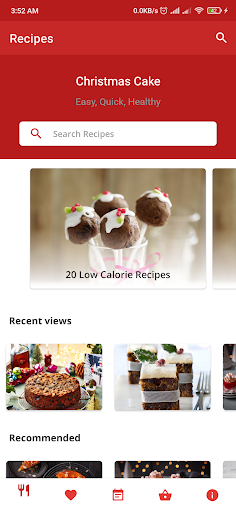 Christmas Cake Recipe App ekran görüntüsü
