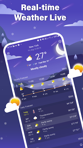 Yerel Hava Tahmini - Widget ekran görüntüsü
