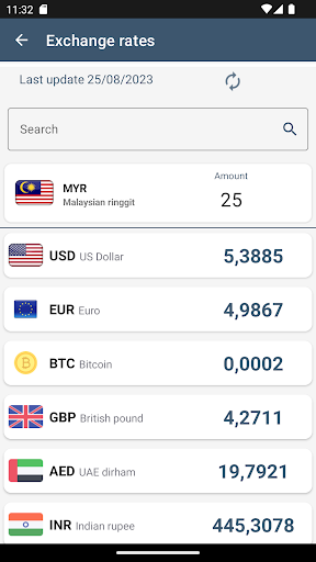 Malaysian ringgit Converter ekran görüntüsü