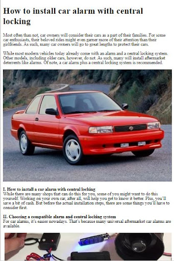 How to Install a Car Alarm ekran görüntüsü