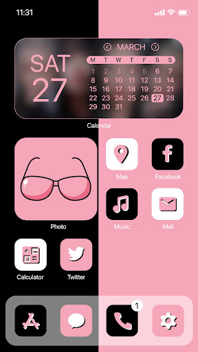 Wow DarkPink Theme - Icon Pack ekran görüntüsü