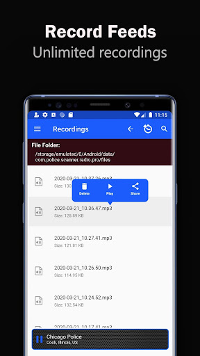 Police Scanner 5-0 Pro-Live FM ekran görüntüsü