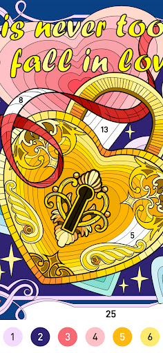 Heart Love Color By Number ekran görüntüsü