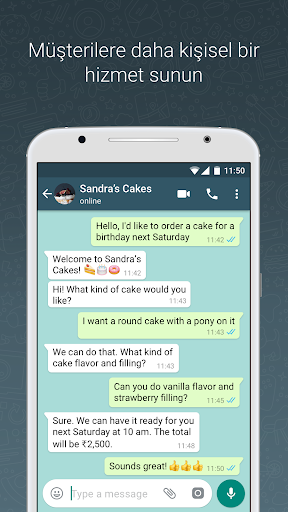 WhatsApp Business ekran görüntüsü