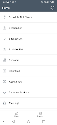 NASTT Events ekran görüntüsü