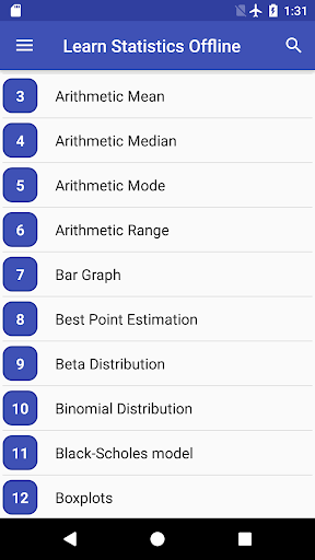Learn Statistics Offline ekran görüntüsü